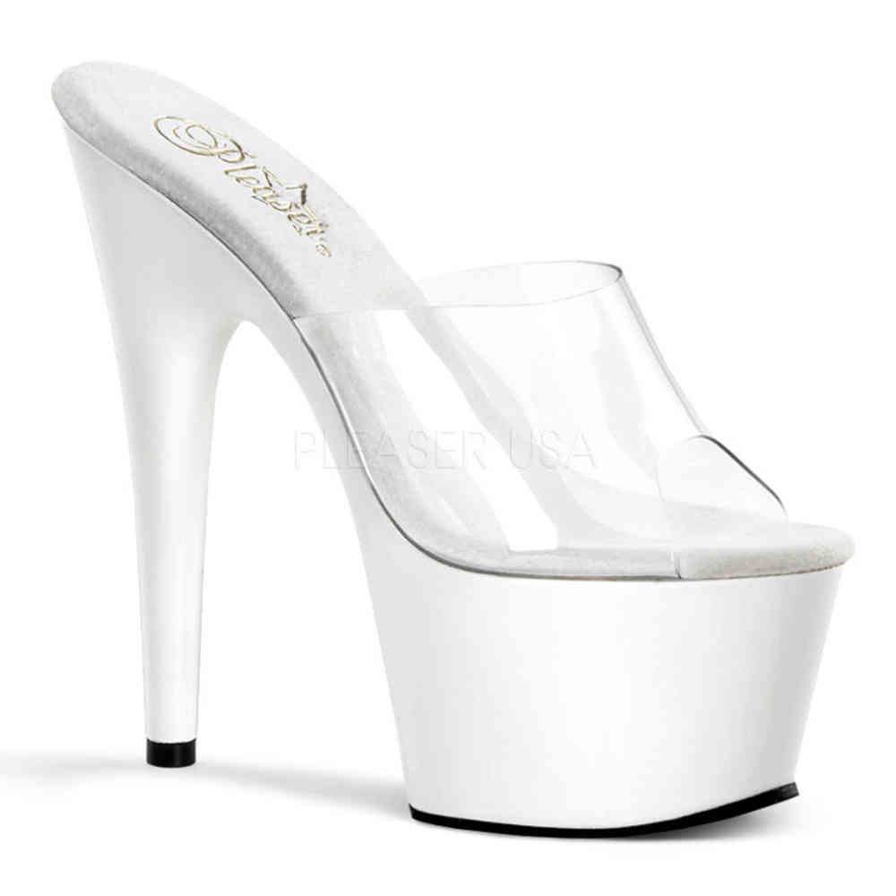 Pleaser - ADORE701 Mules à talons - Chaussures de pole dance - Transparent Product image